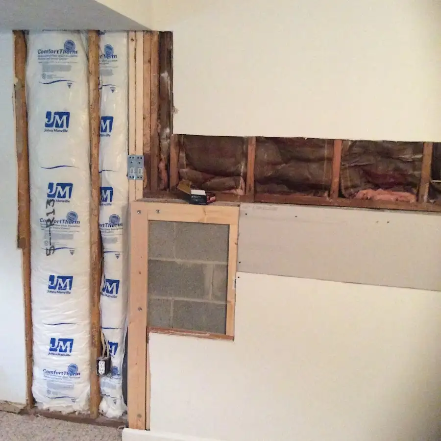 Wall insulation replacement during Structural Drying in Butler